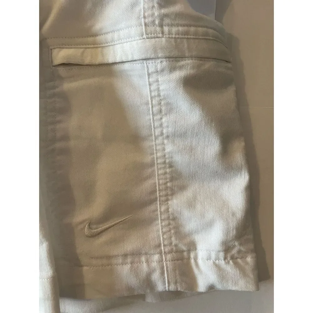Nike Golf Shorts Mens 38 White Ivory Dri Fit‎ Performance Activewear Golf Shorts